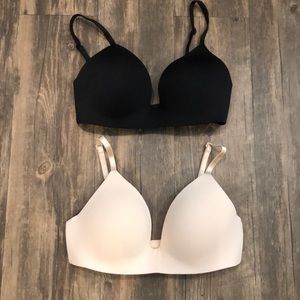 Victoria Secret Perfect t-shirt wireless bras.